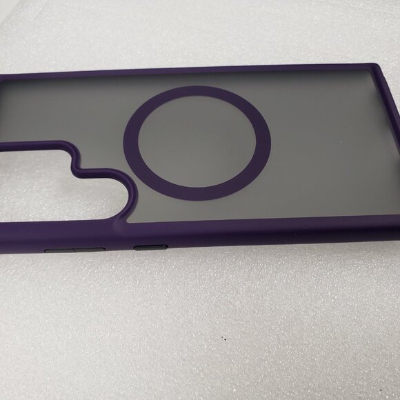 Torras Magnetic Samsung Galaxy S24 Ultra Case, MagSafe, Shockproof Purple Matte - Picture 11 of 12